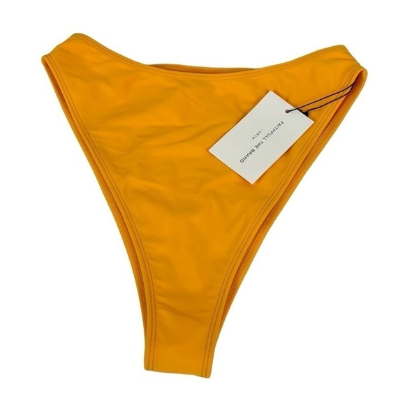 Faithfull The Brand Dylla Bikini Bottoms Women's US 4 Sun Orange Yellow NWT, - Picture 3 of 13